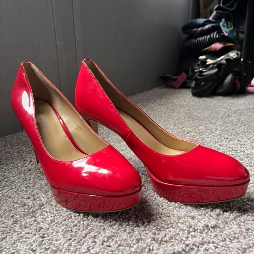 Michael Kors Red Patent Leather Women's Pumps